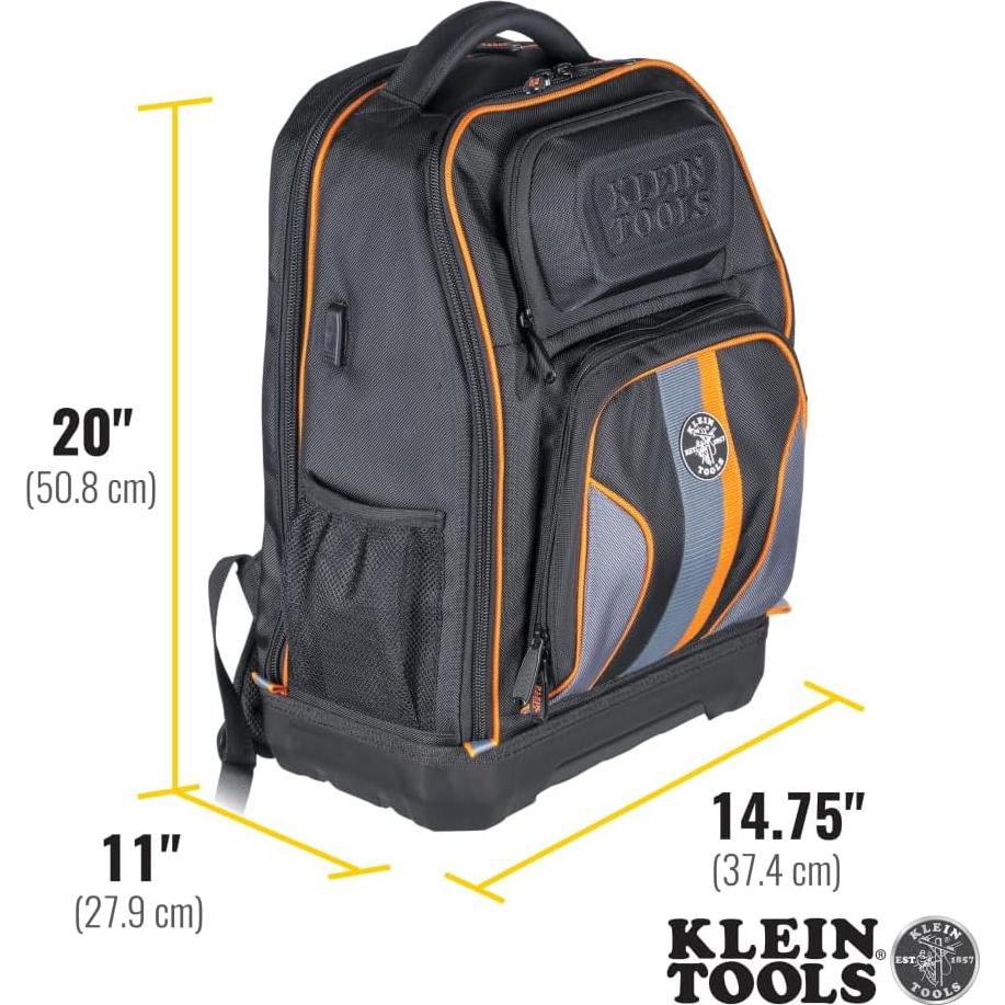 Mochila Klein Tools 62805BPTECH 28 bolsillos para laptop