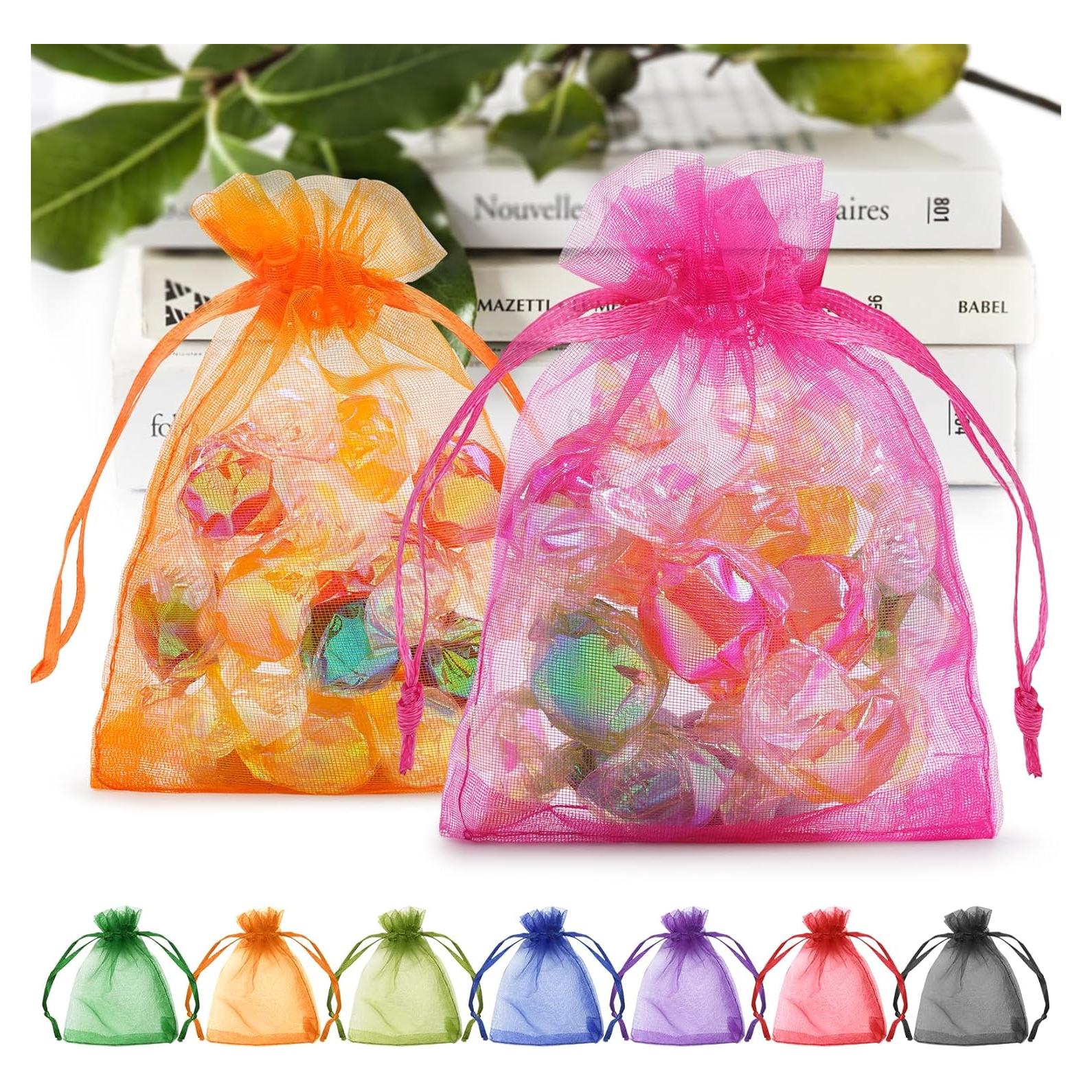 Bolsas de Organza ANZUKU 50 Unidades 7.62x10.16 cm Multicolor
