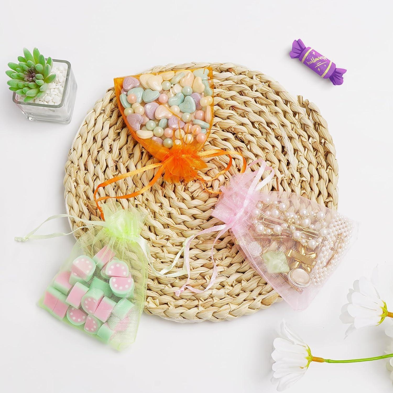 Bolsas de Organza ANZUKU 50 Unidades 7.62x10.16 cm Multicolor