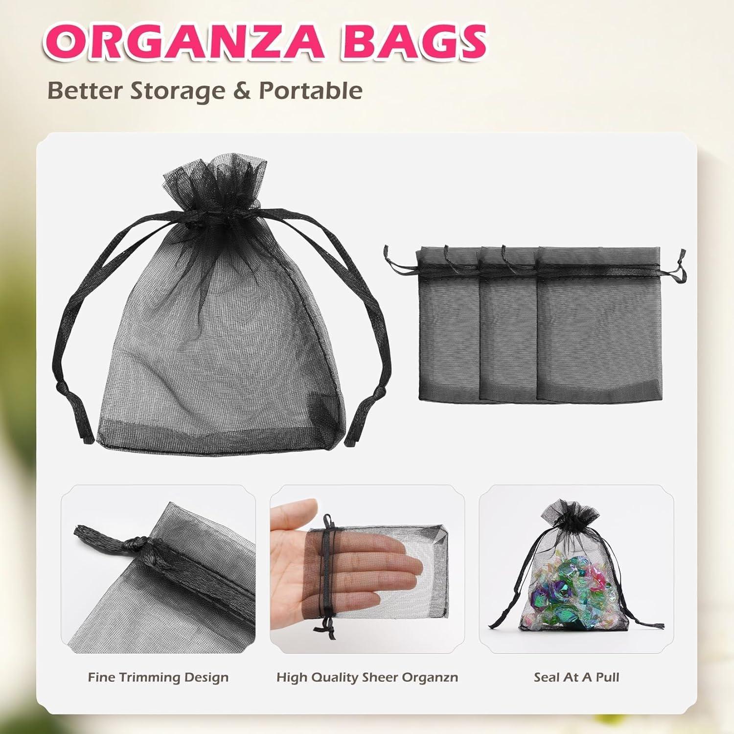 Bolsas de Organza ANZUKU 50 Unidades 7.62x10.16 cm Multicolor