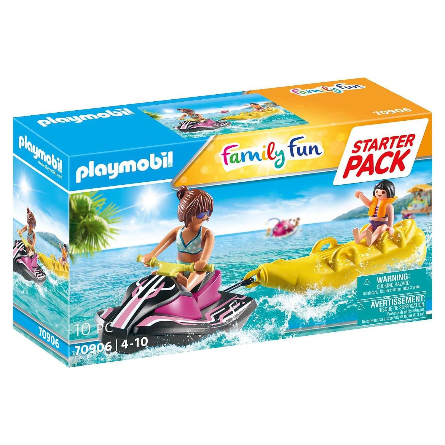 Paquete Inicial PLAYMOBIL Moto de Agua y Banana Boat