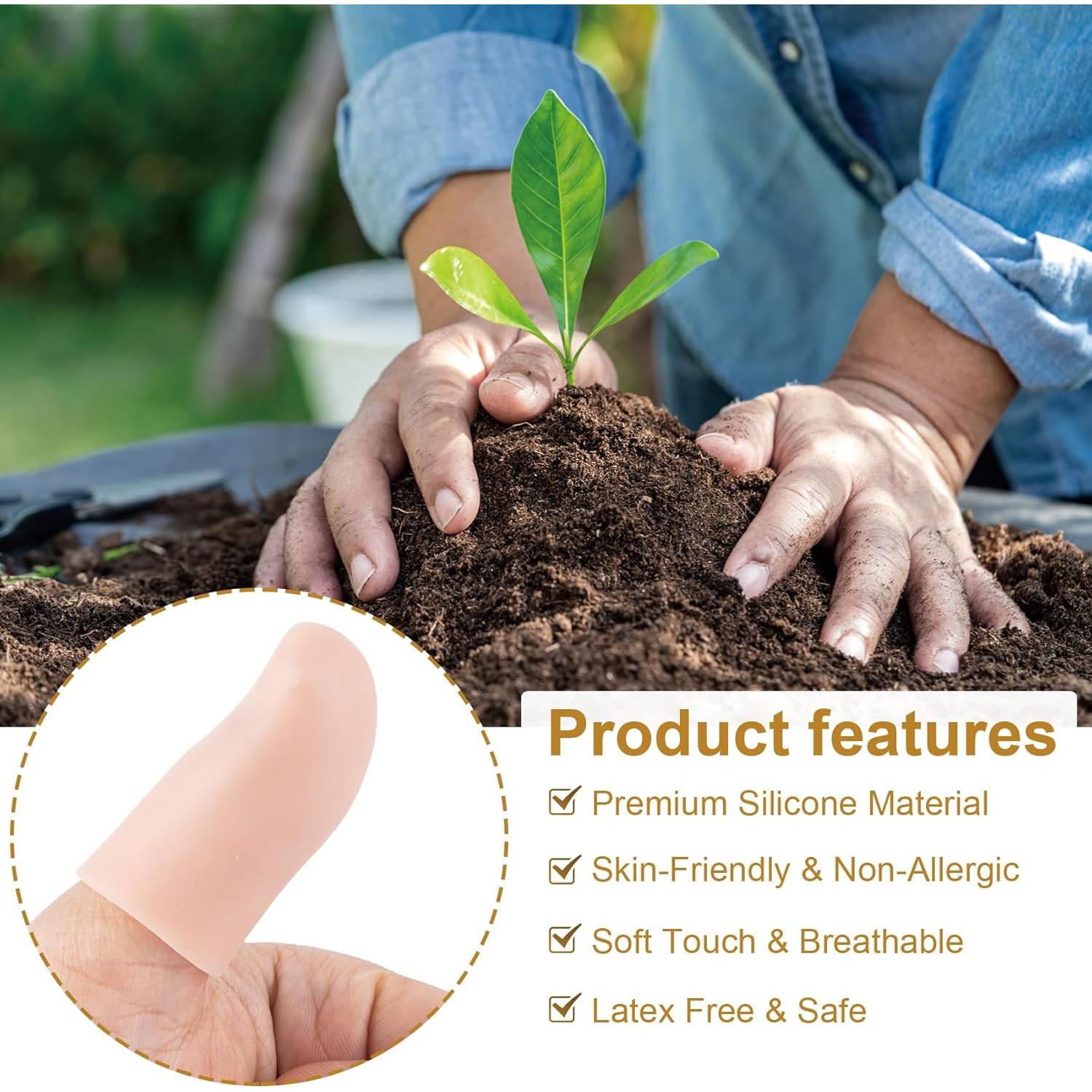 20 Protectores de Dedos de Gel Mxxipp - Silicona Nude