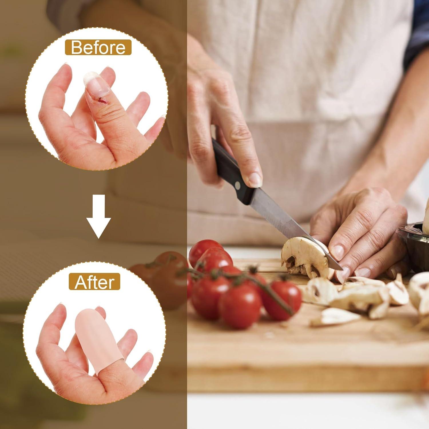 20 Protectores de Dedos de Gel Mxxipp - Silicona Nude