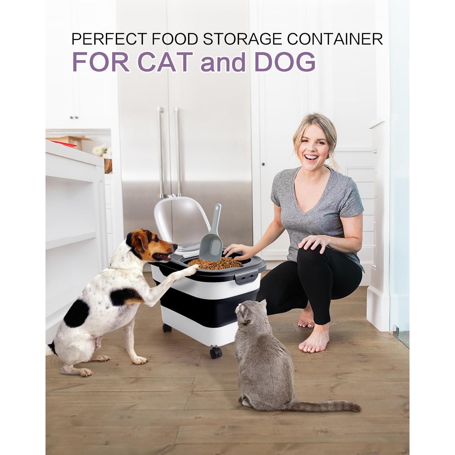 Contenedor de Almacenamiento de Comida para Perros ANVS 9kg Plegable