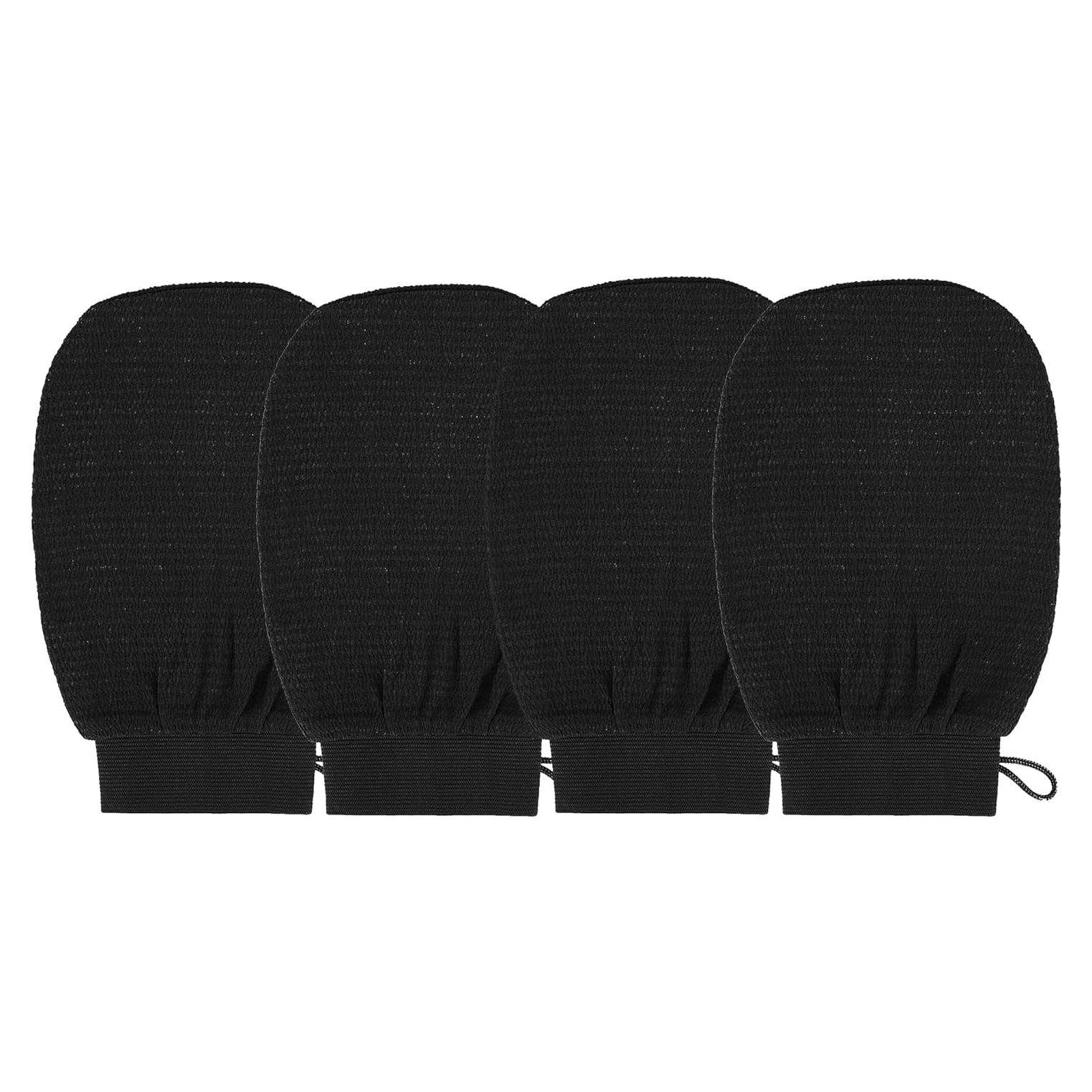 Guante Exfoliante BiJun Kessa Ducha 2 Piezas Negro