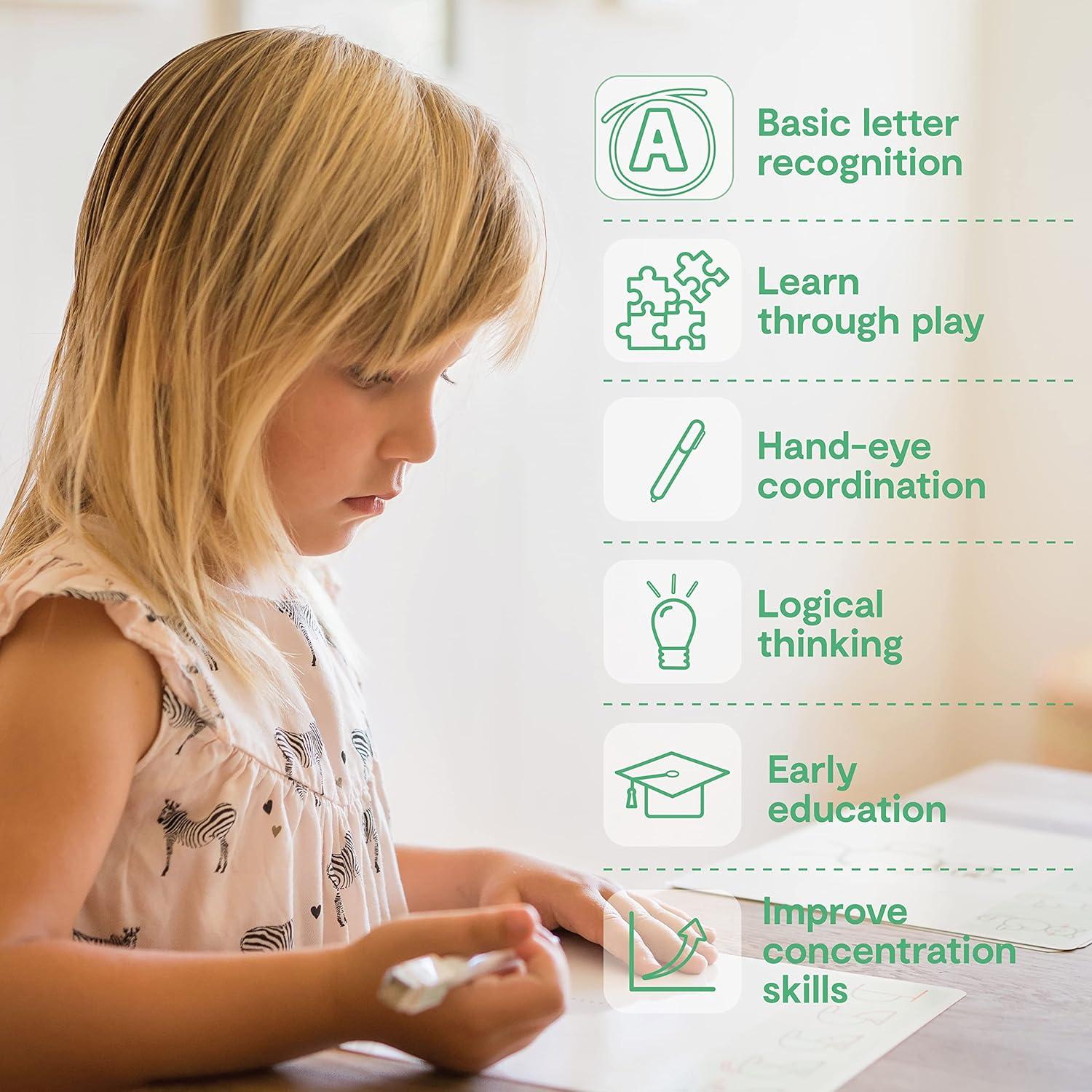 Juego Educativo Trazado de Letras ABC MD Creative 20x20cm