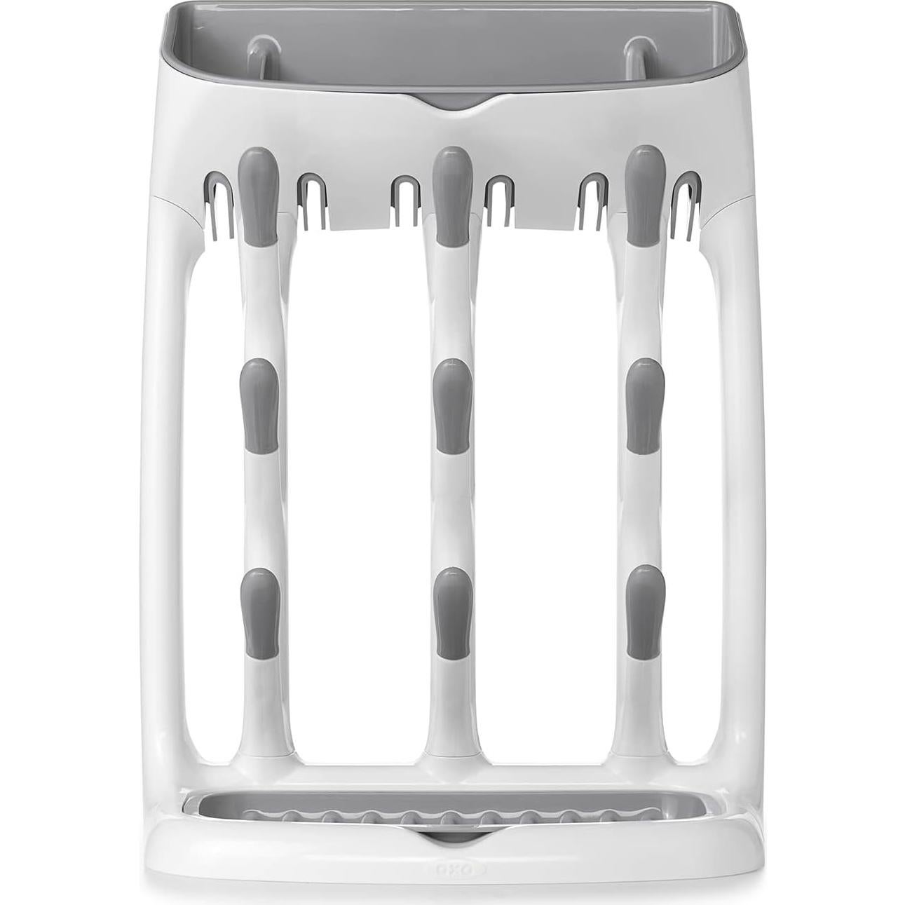 Estante de Secado OXO Tot + Dispensador de Toallitas Gris