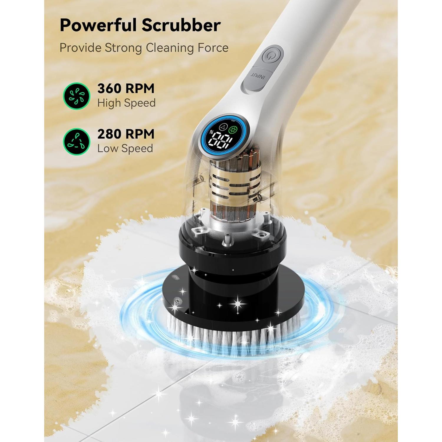 Limpiador Eléctrico PunaFlex A12 Inalámbrico con 7 Cepillos