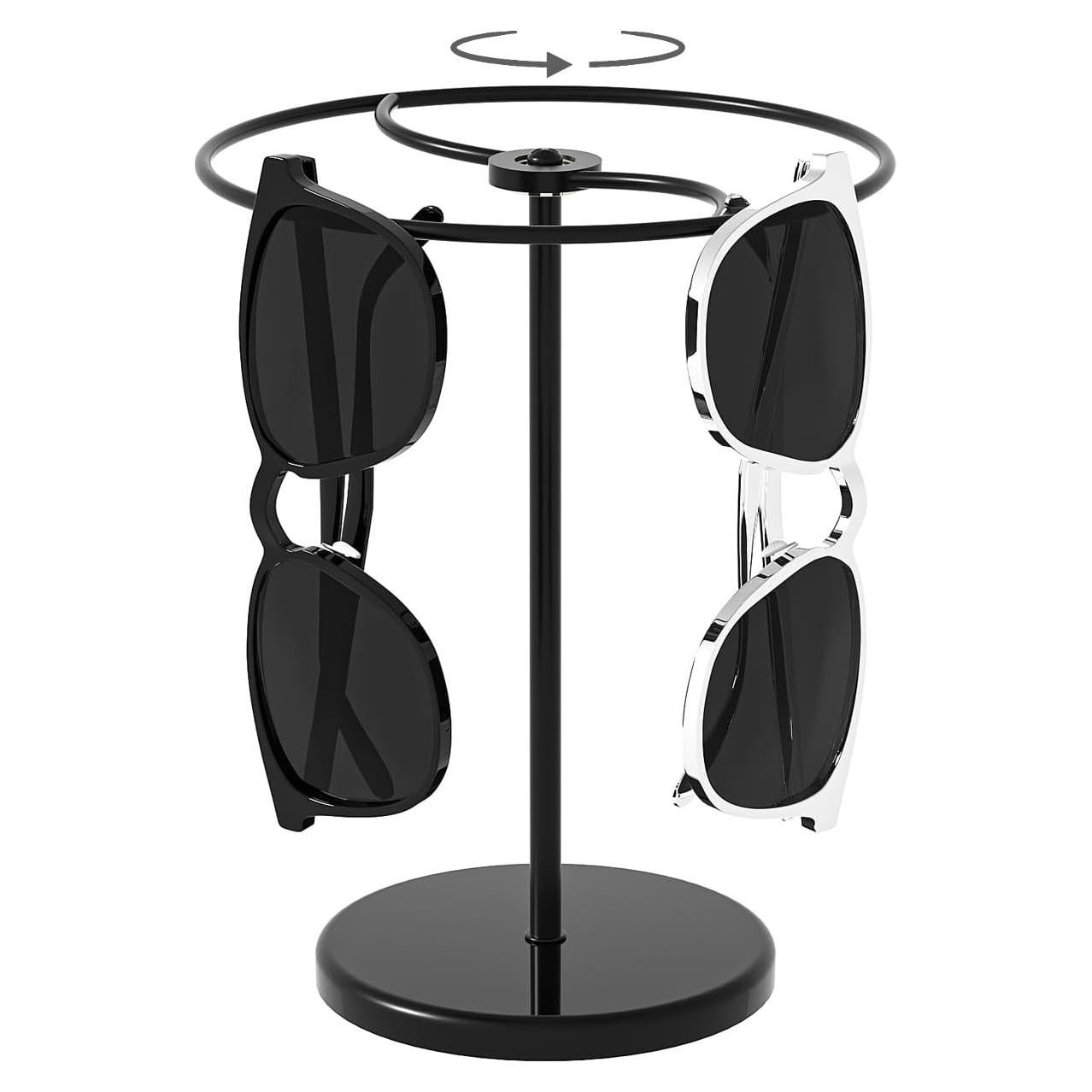 Organizador de Gafas de Sol Rotatorio 360° Justsoso Negro