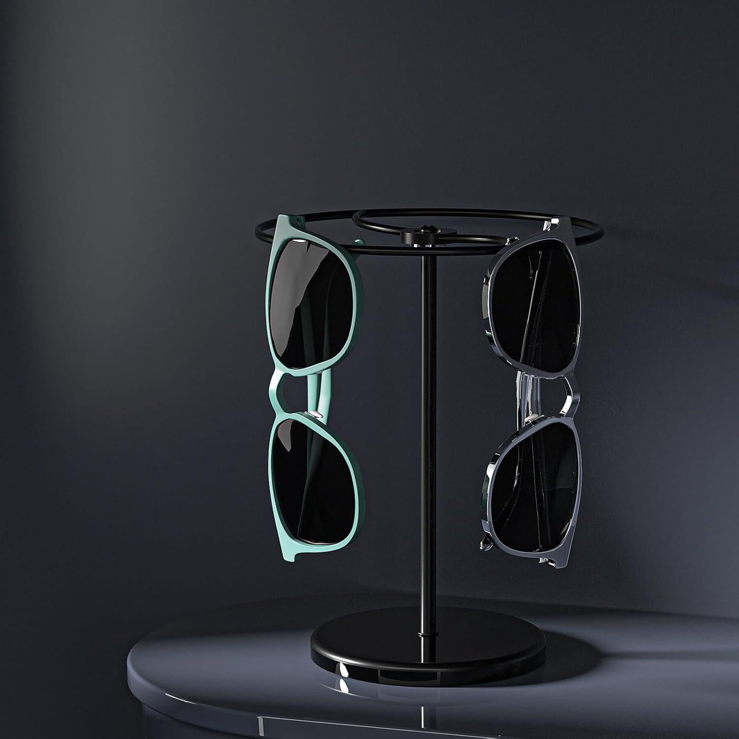 Organizador de Gafas de Sol Rotatorio 360° Justsoso Negro