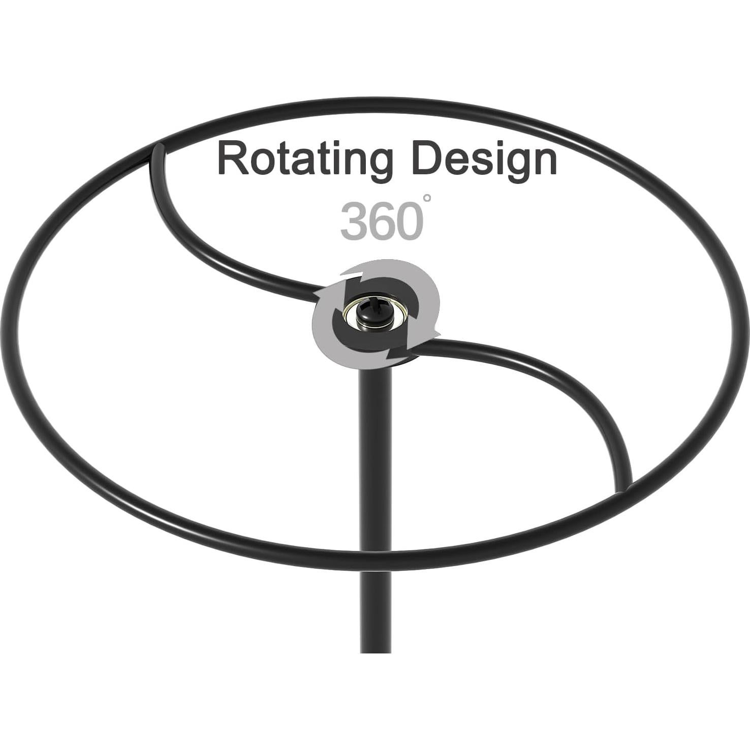 Organizador de Gafas de Sol Rotatorio 360° Justsoso Negro