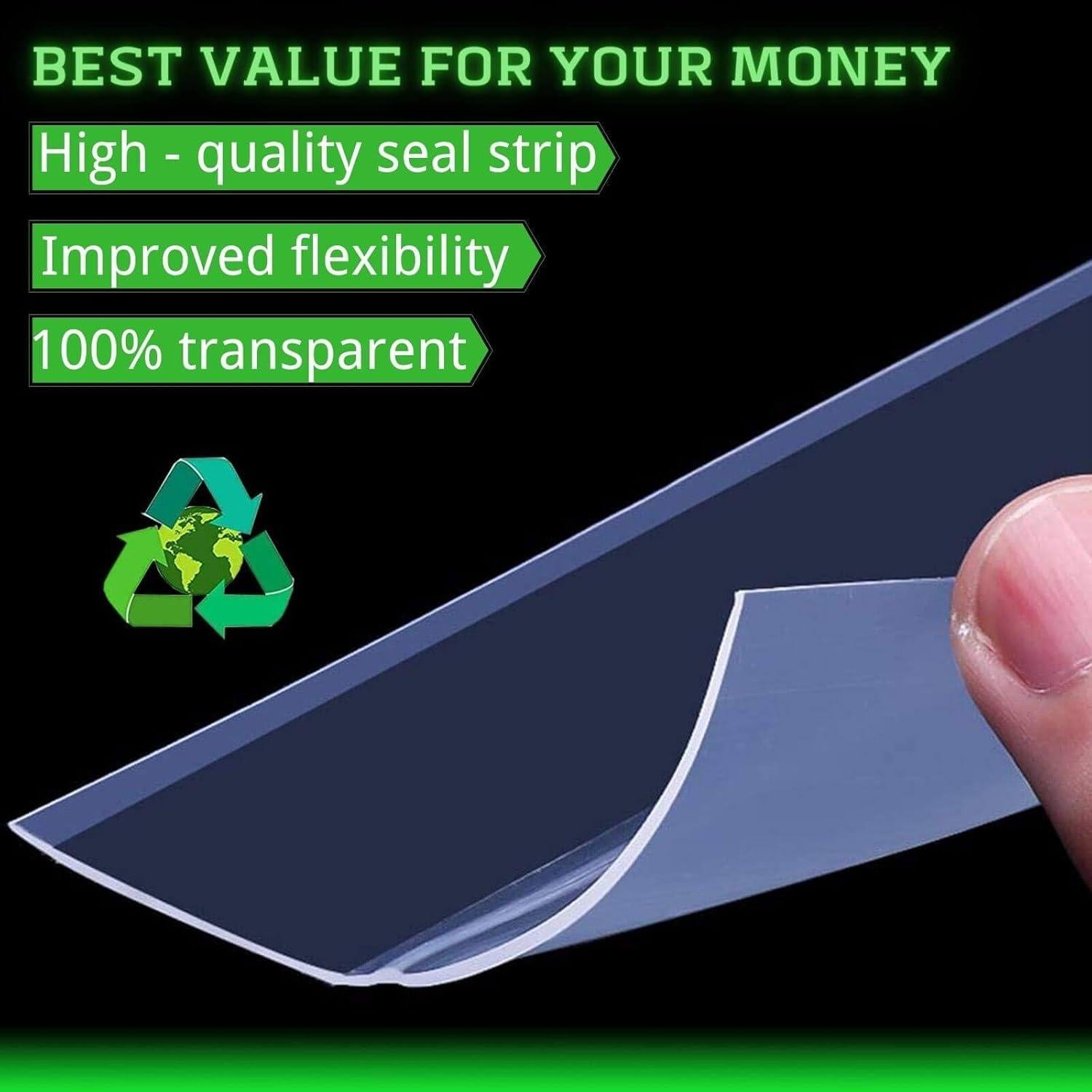 Tira de Sellado de Silicona Wigtda 1.0in x 4.88m Transparente