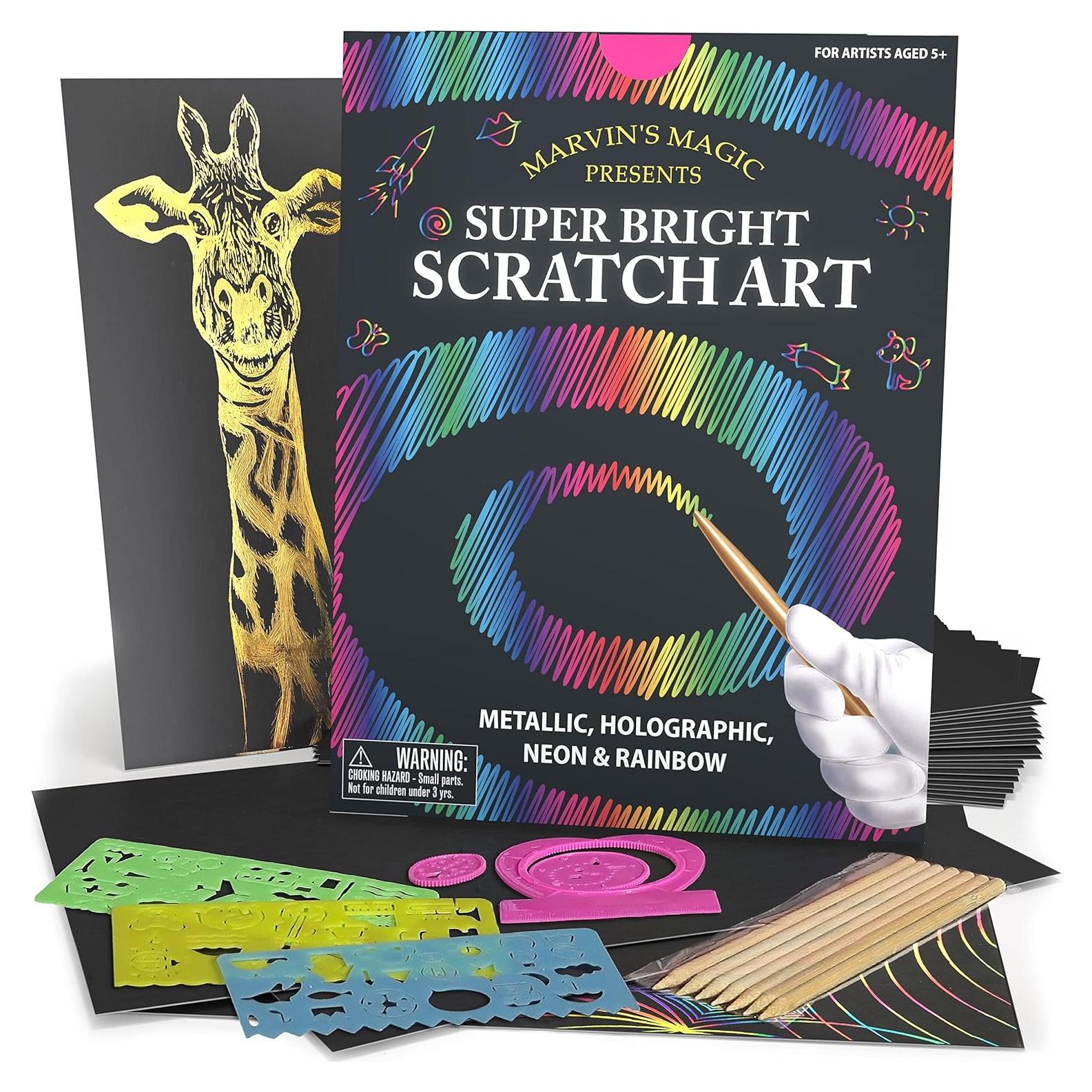 Arte de Rayado Mágico Marvin's Magic - 48 Tableros Arcoíris