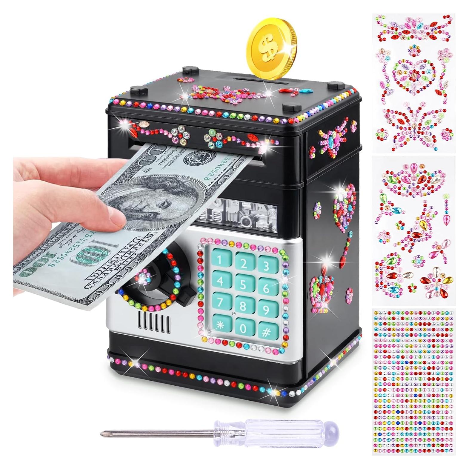 Hucha Electrónica para Niños Ranphykx con Cerradura y Pegatinas