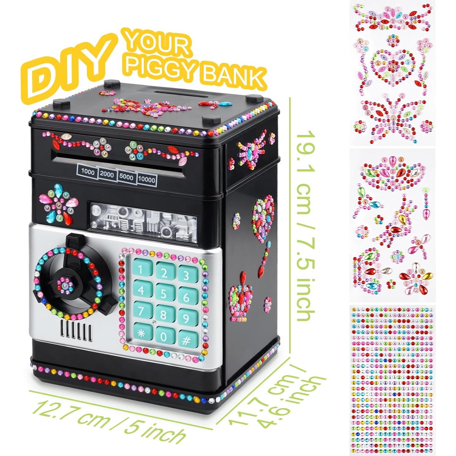 Hucha Electrónica para Niños Ranphykx con Cerradura y Pegatinas