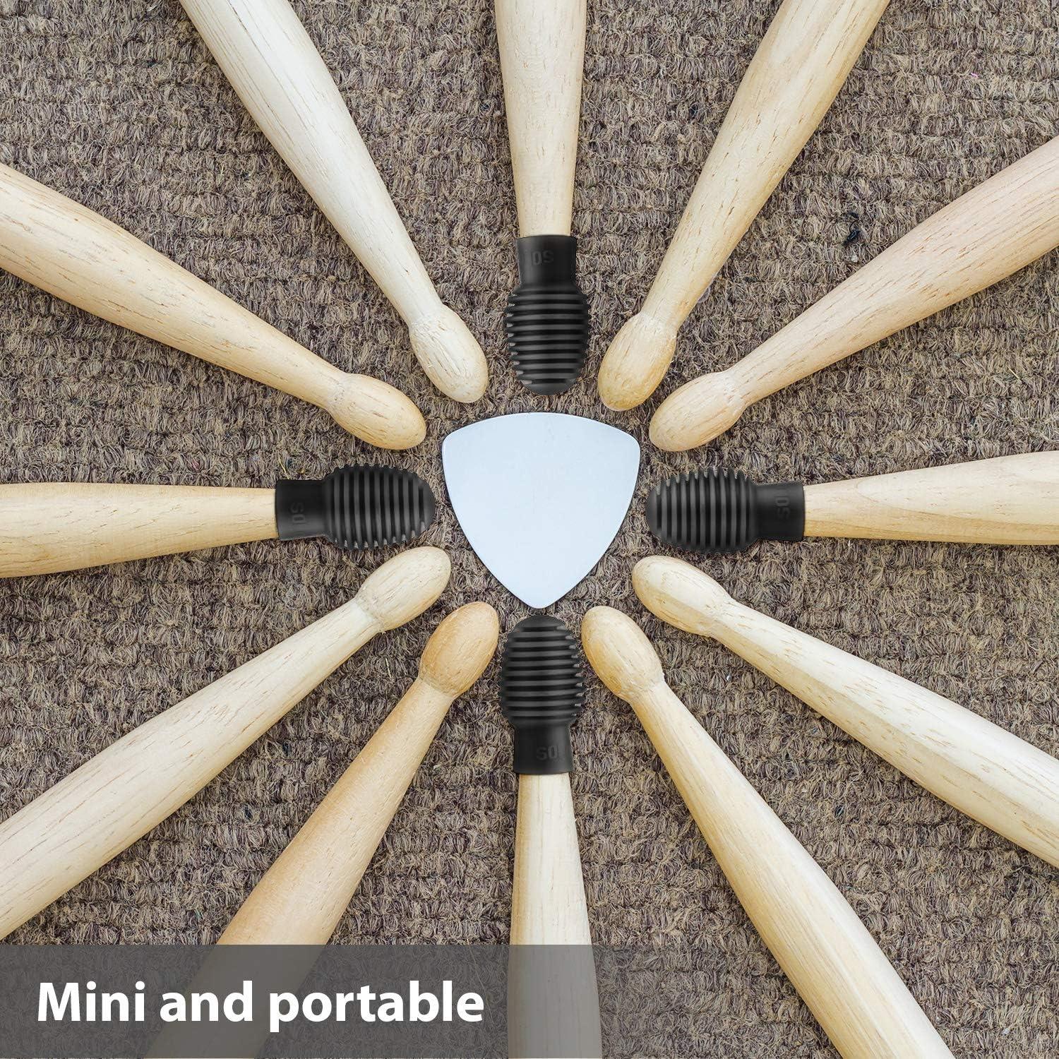 Silenciador de Batería Frienda - 4 Piezas Silicona Negra