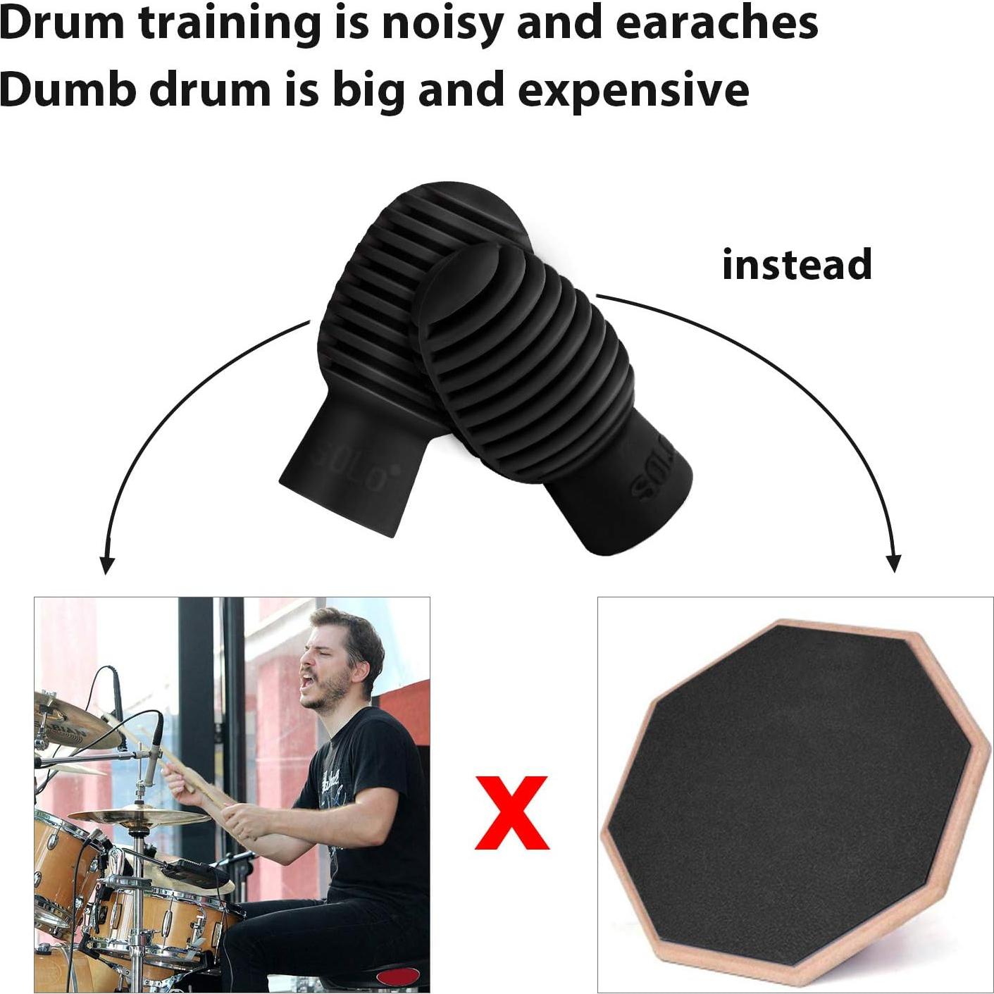 Silenciador de Batería Frienda - 4 Piezas Silicona Negra