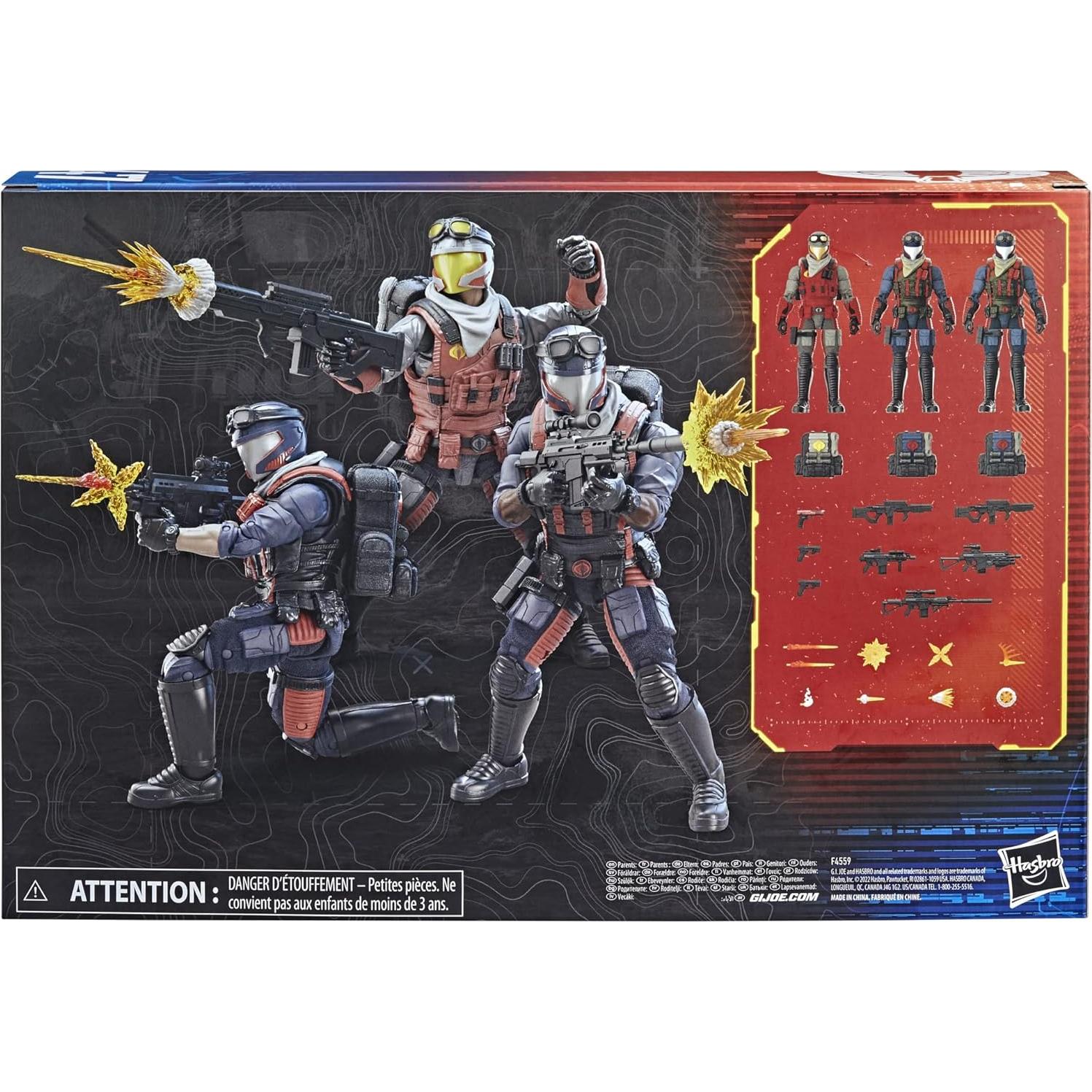 G.I. Joe Cobra Viper Oficial y Vipers - Figuras 15.24 cm