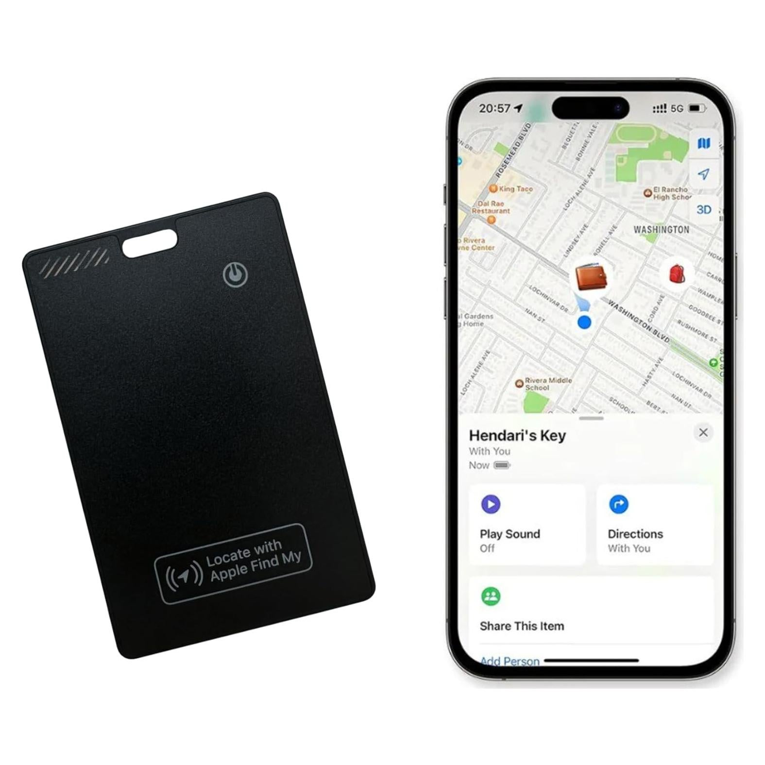 Rastreador de Cartera Tagit - Batería Recargable, iOS