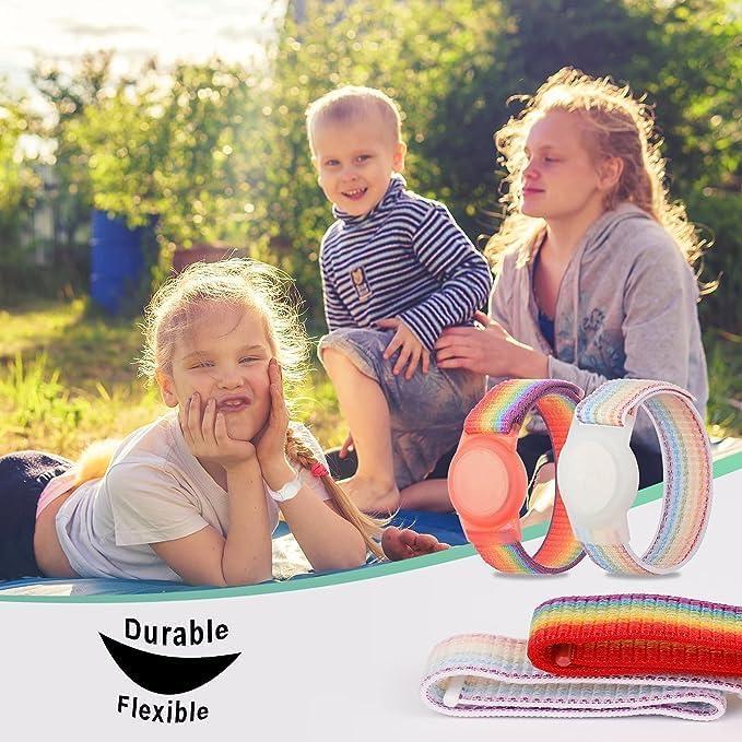 Paquete de 2 pulseras de nylon para AirTag JOIXXV - Ajustables
