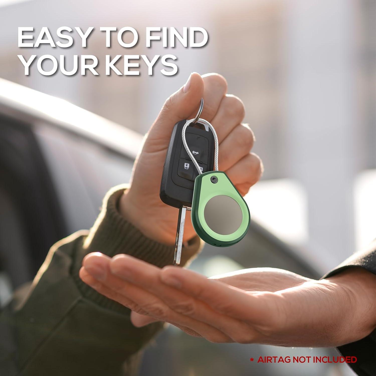 Soporte Impermeable Typecase para AirTag - Funda Aguacate