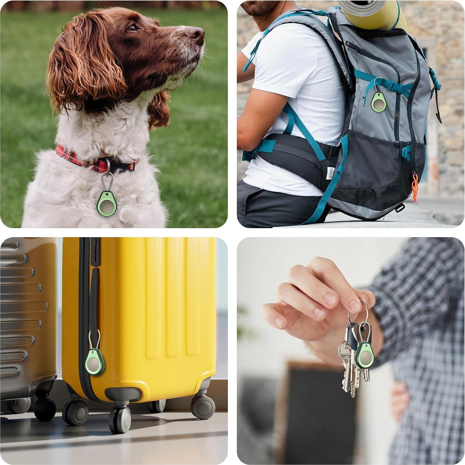 Soporte Impermeable Typecase para AirTag - Funda Aguacate