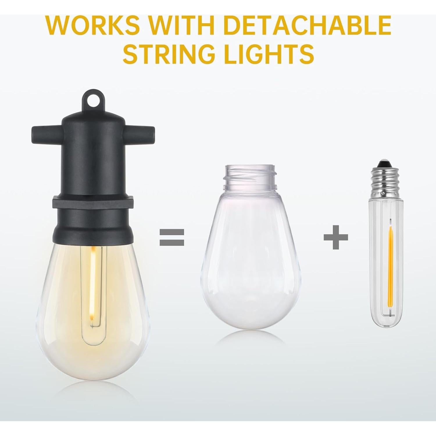 Bombilla LED DGE S14 Paquete de 4 a Prueba de Agua