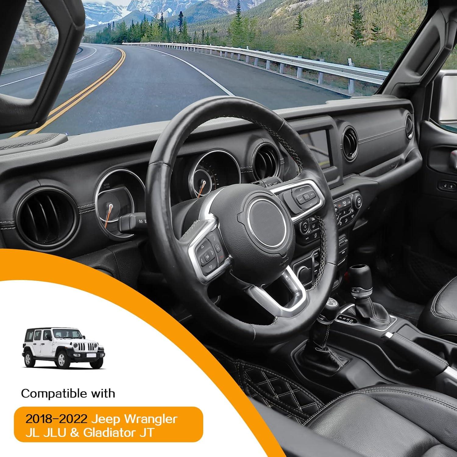 Cubierta de recorte Hoolcar para ventilación Jeep Wrangler 2018-2023