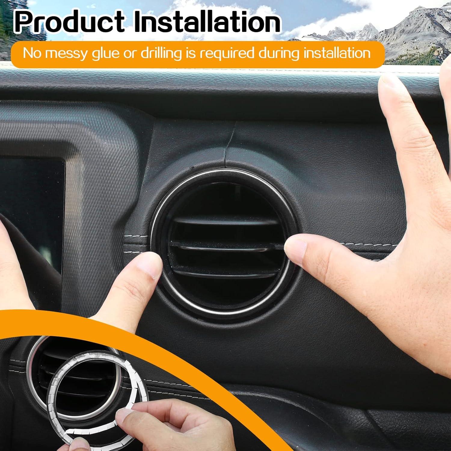 Cubierta de recorte Hoolcar para ventilación Jeep Wrangler 2018-2023