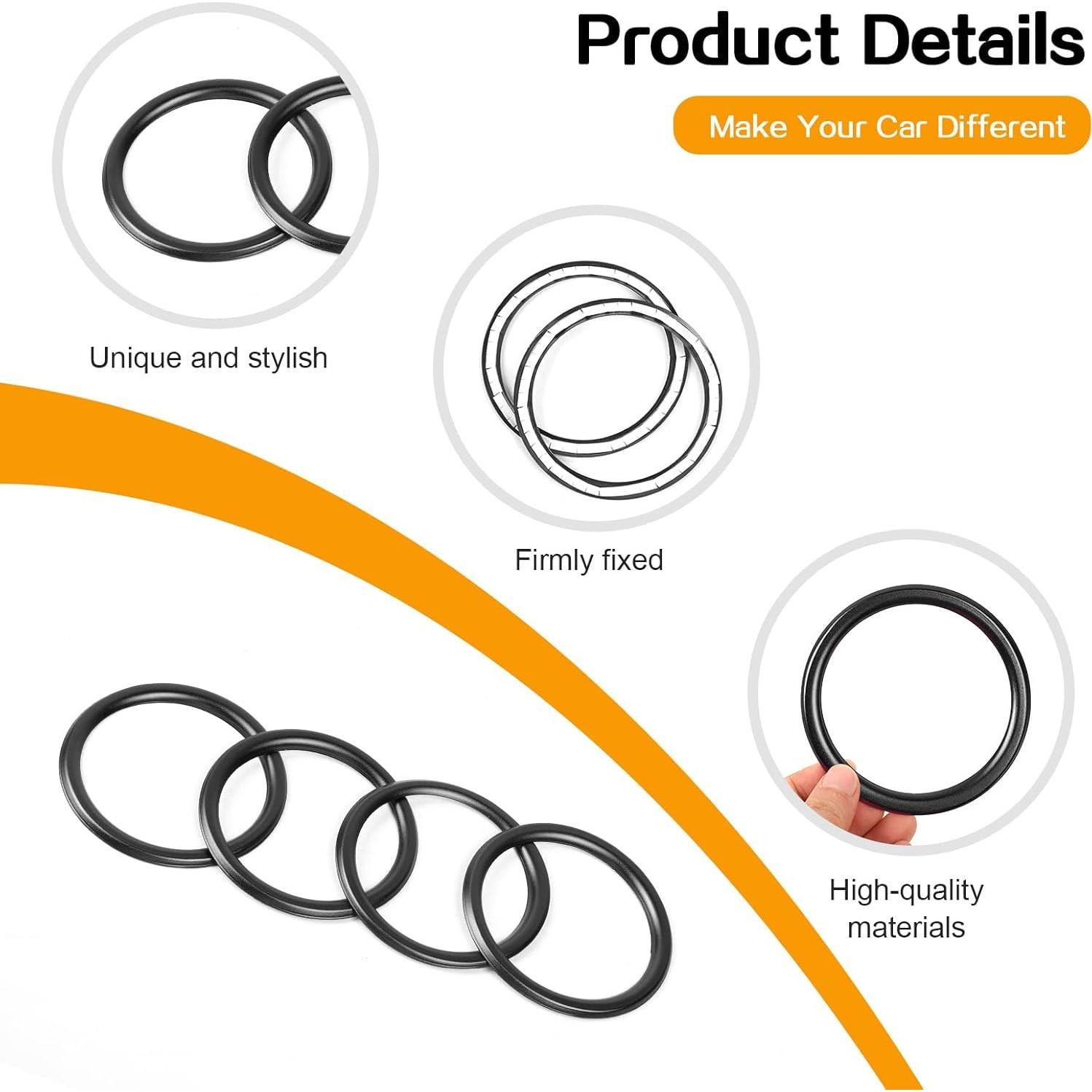 Cubierta de recorte Hoolcar para ventilación Jeep Wrangler 2018-2023