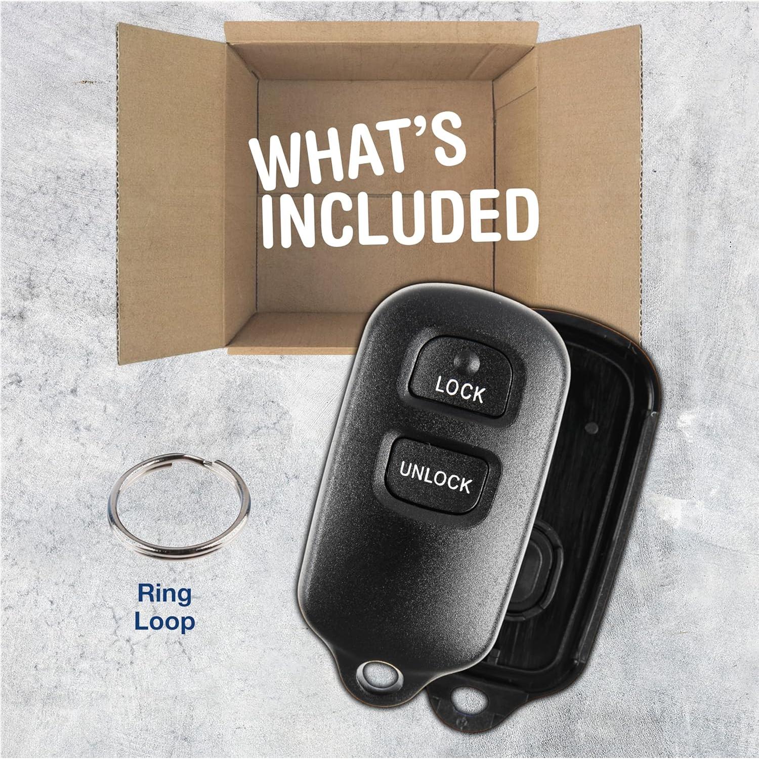 Cubierta de Llave KeylessOption para Toyota 2000-2008, 3 Botones