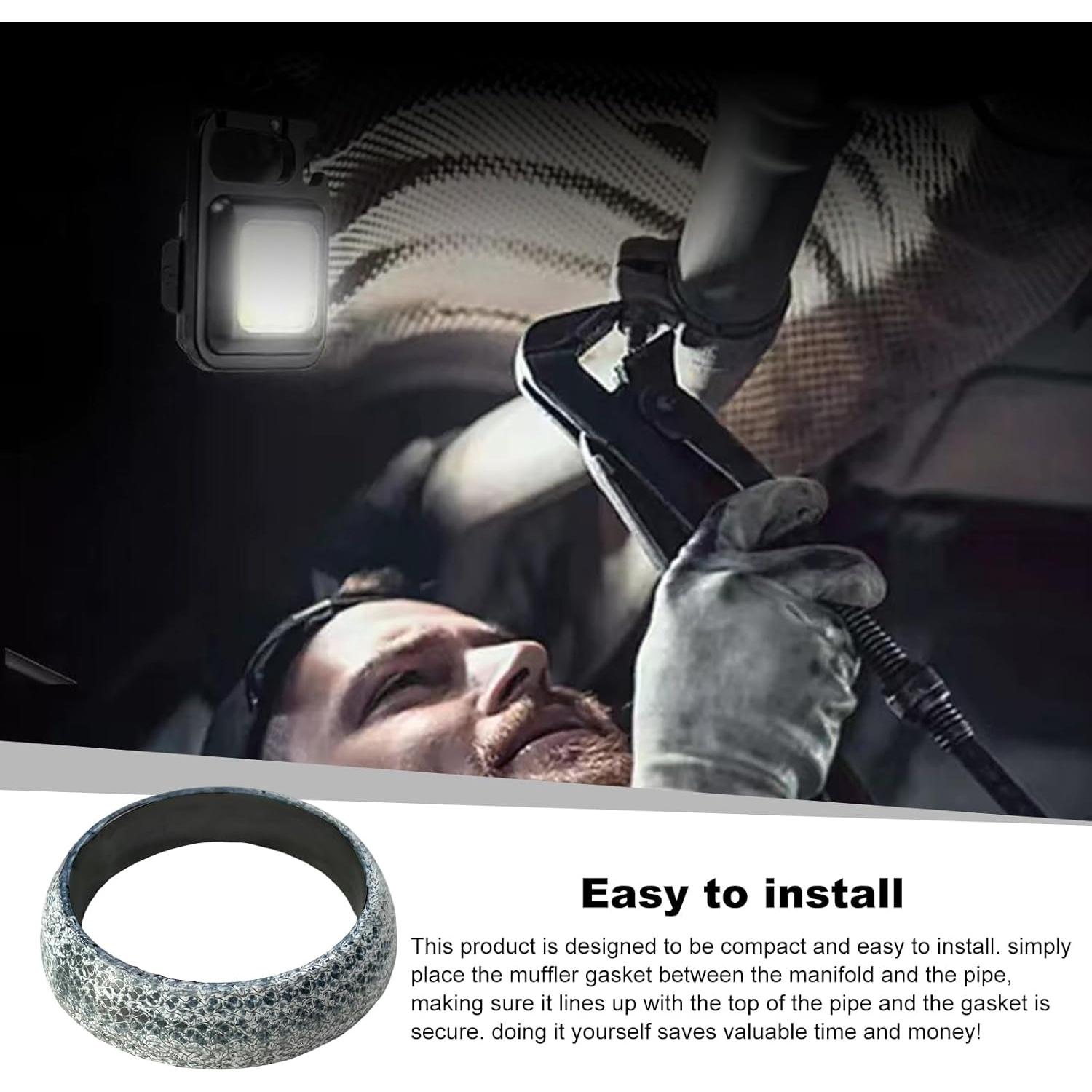 Junta de Escape de Coche KVAEY 54mm 2PCS a Prueba de Fugas