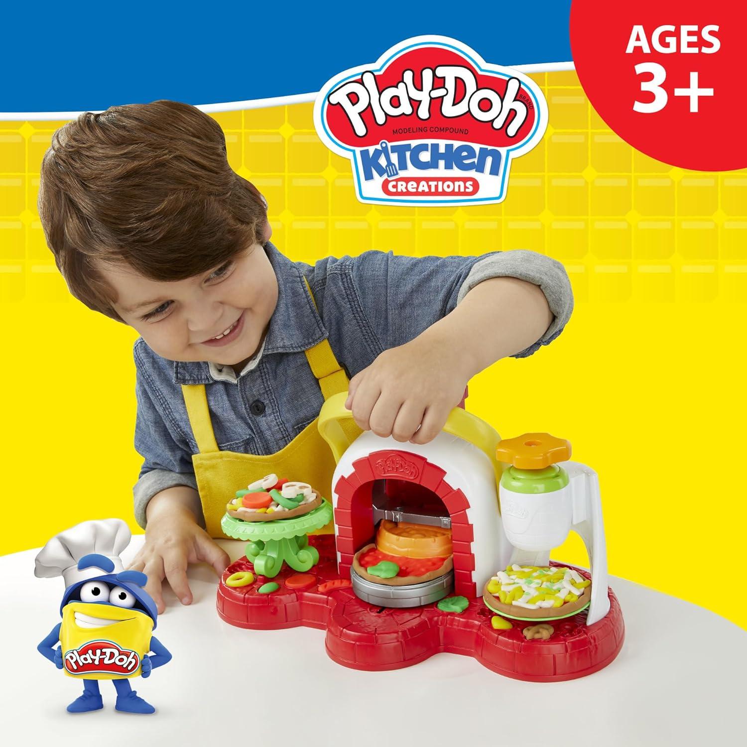 Horno de Pizza Play-Doh Hasbro con 5 Colores No Tóxicos