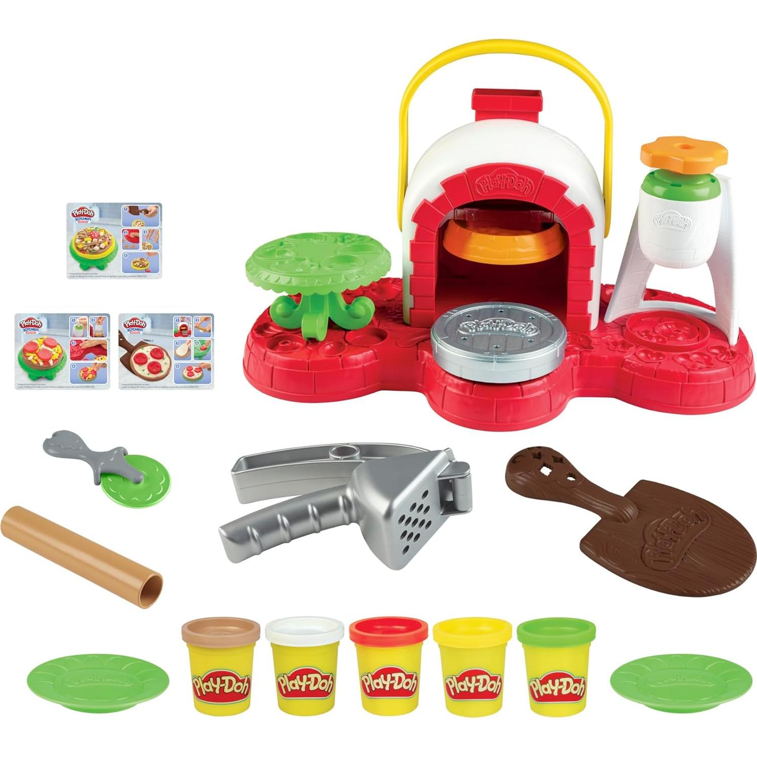 Horno de Pizza Play-Doh Hasbro con 5 Colores No Tóxicos