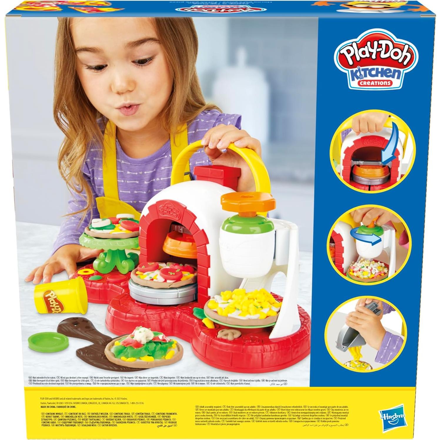 Horno de Pizza Play-Doh Hasbro con 5 Colores No Tóxicos