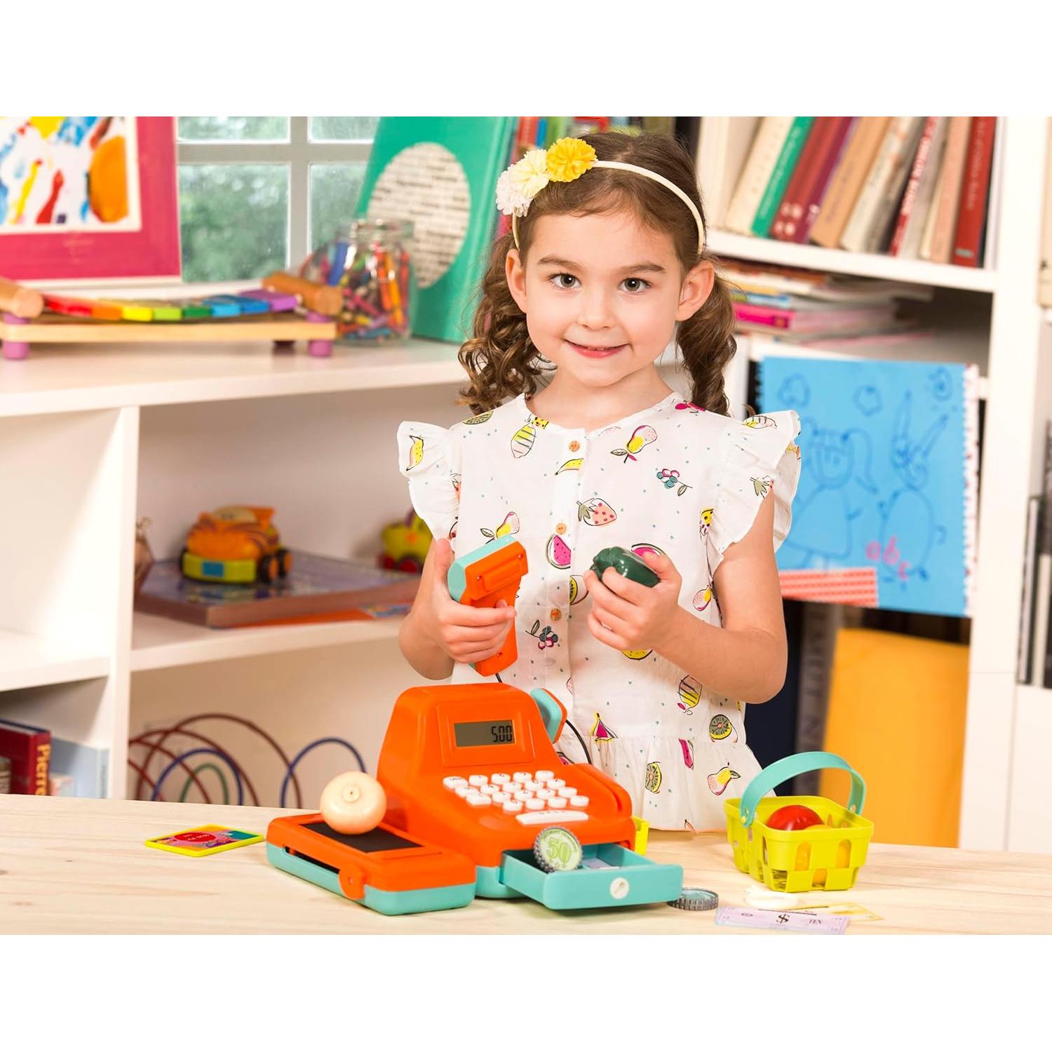 Caja Registradora Interactiva Battat 26 Piezas con Escáner