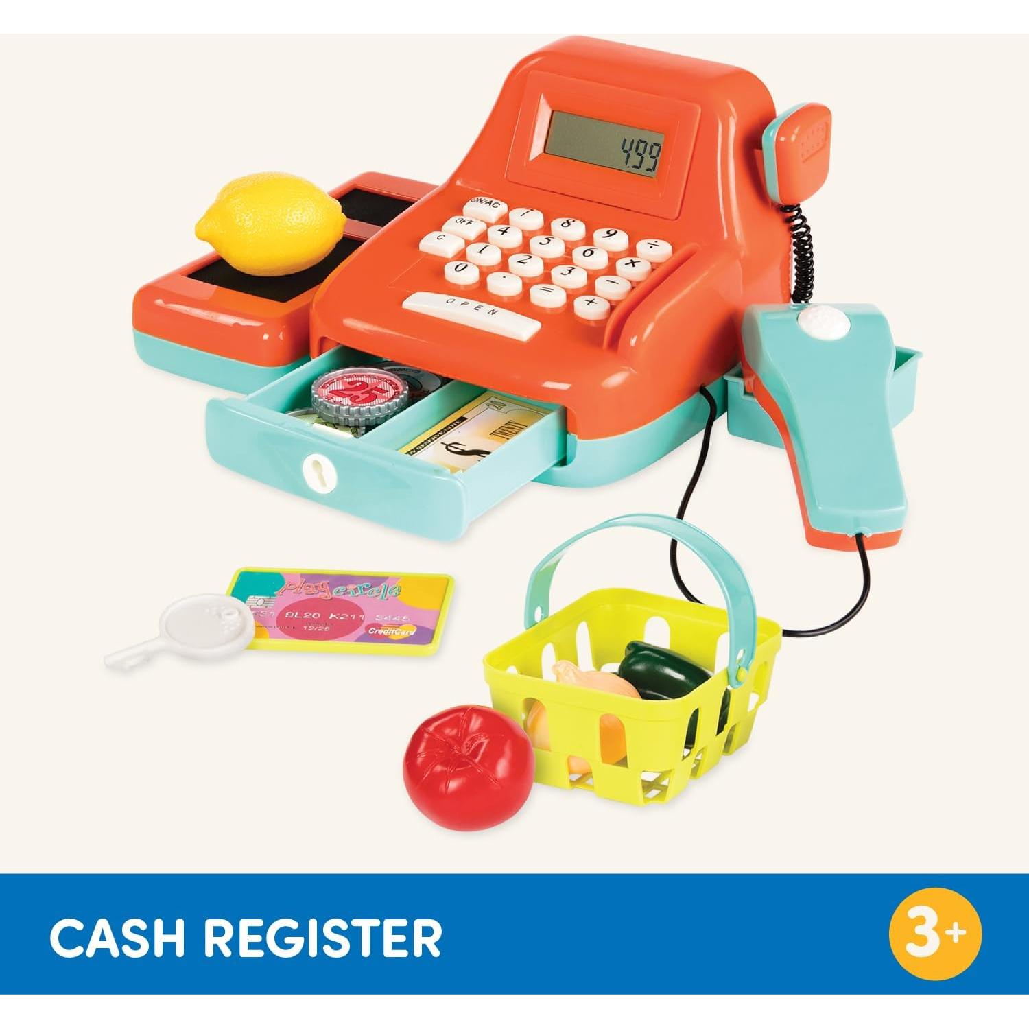 Caja Registradora Interactiva Battat 26 Piezas con Escáner