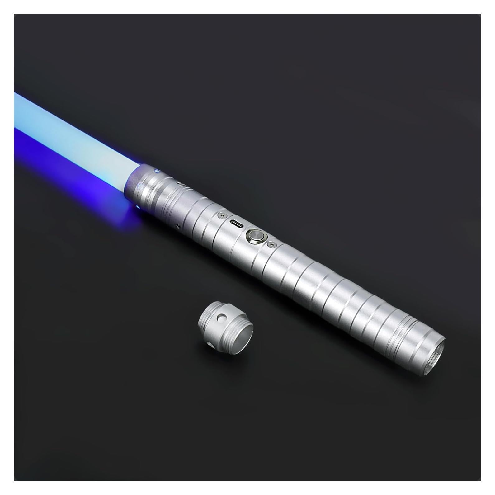 Sable de Luz Dueling S OUJCEN Plata 15 Colores RGB Recargable