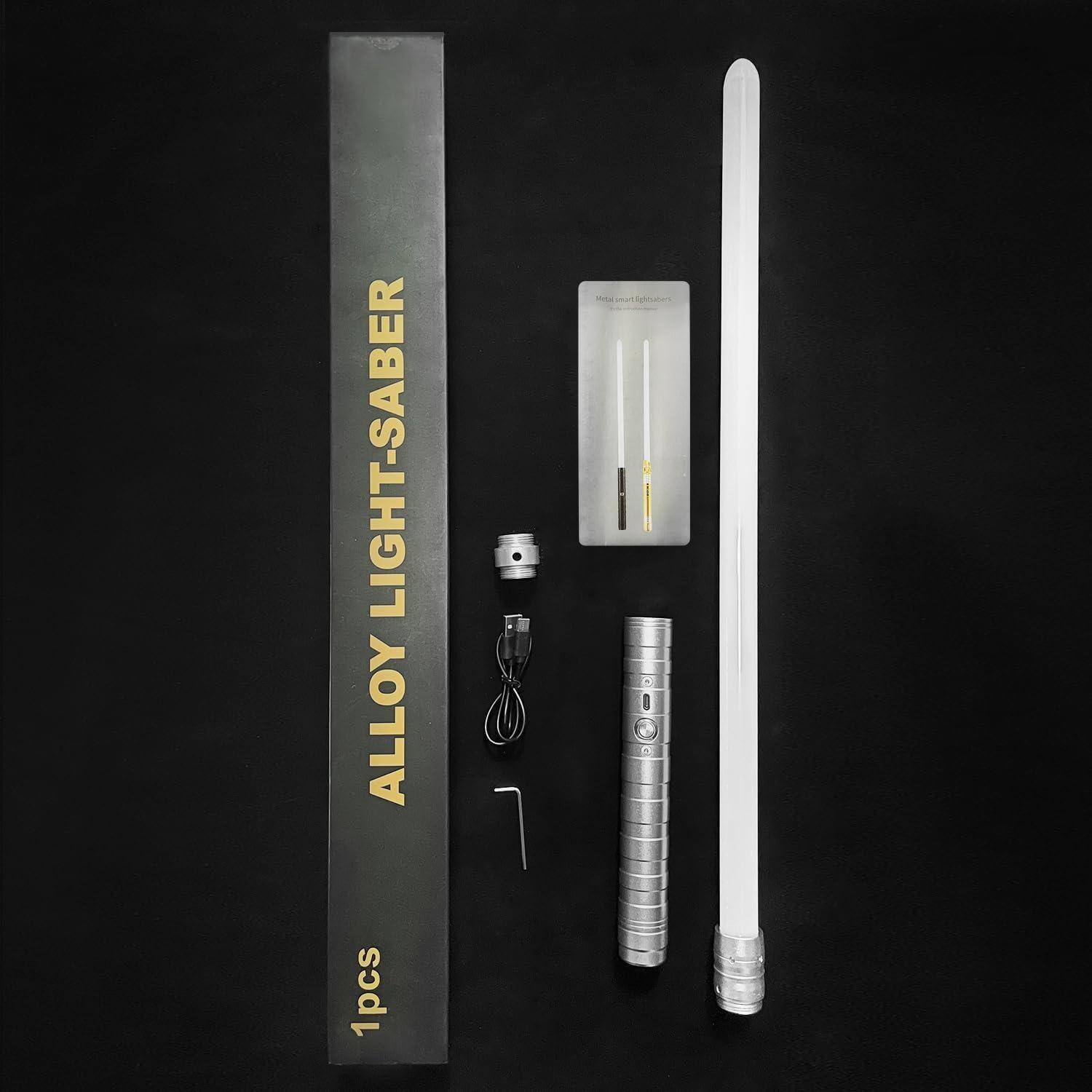 Sable de Luz Dueling S OUJCEN Plata 15 Colores RGB Recargable