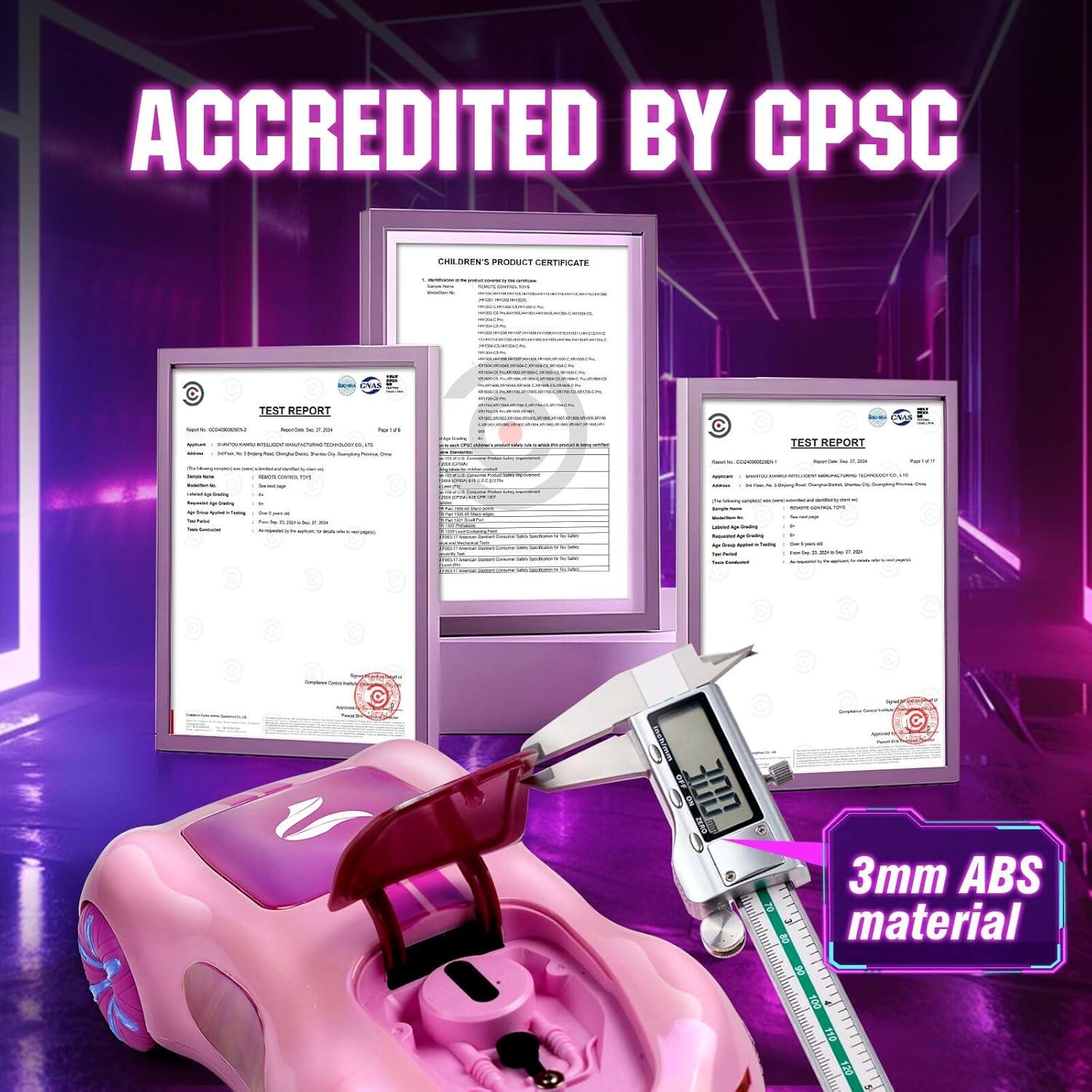 Coche RC Acrobático AEROQUEST Rosa 360° Control Gestual