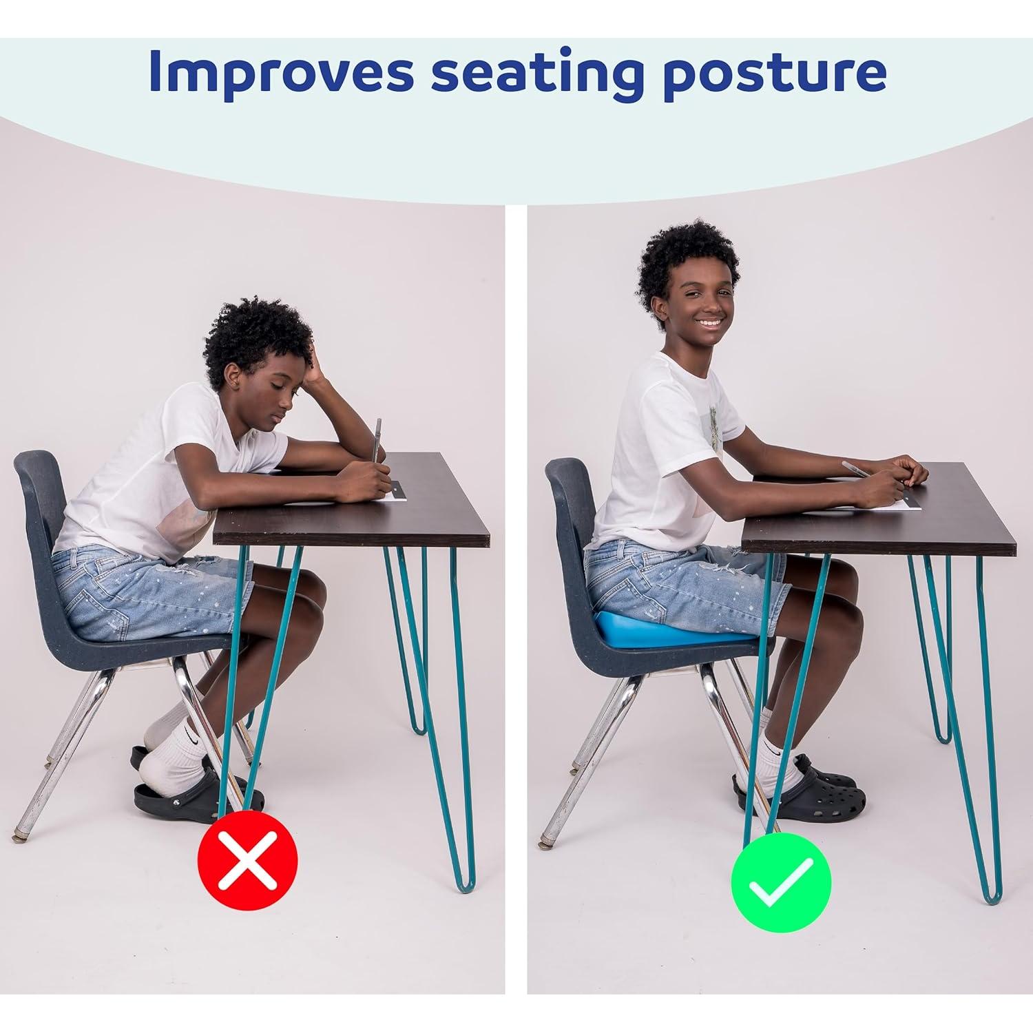 Cojín Inflable Lean N Learn Diversión y Función 33x33cm Azul