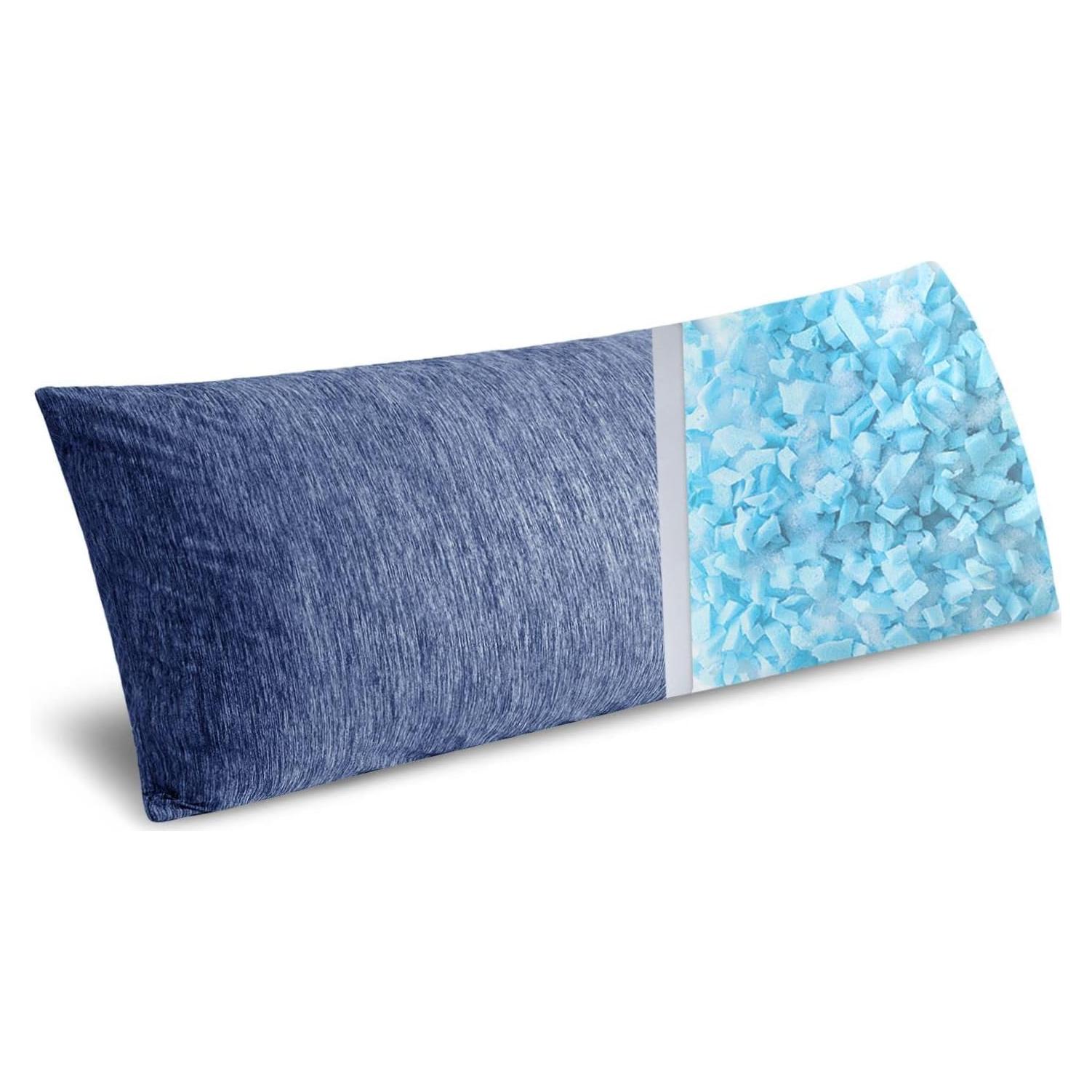 Almohada Corporal MIULEE Espuma de Memoria 35x89 cm Azul