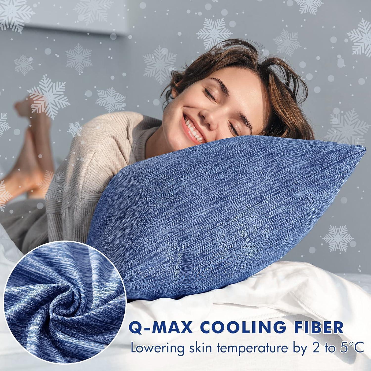 Almohada Corporal MIULEE Espuma de Memoria 35x89 cm Azul