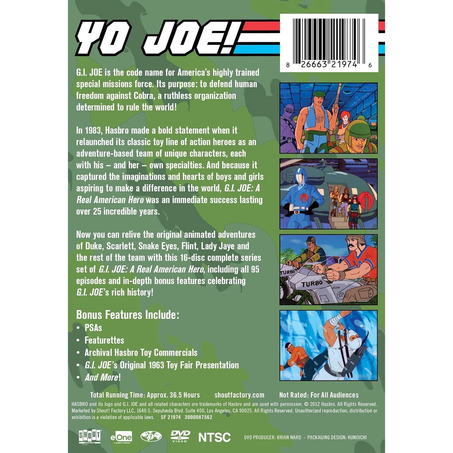 G.I. JOE Serie Completa 1ª Temporada - 16 Discos DVD