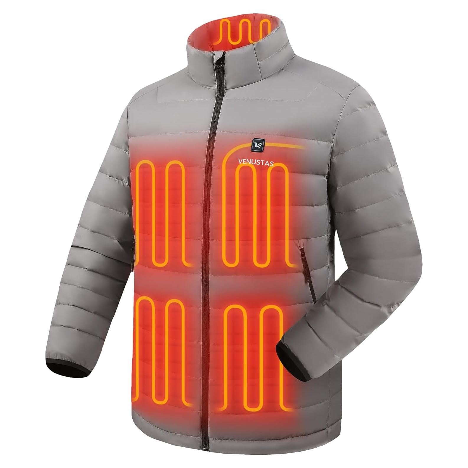 Chaqueta Térmica Venustas para Hombre con Batería, 90% Plumas