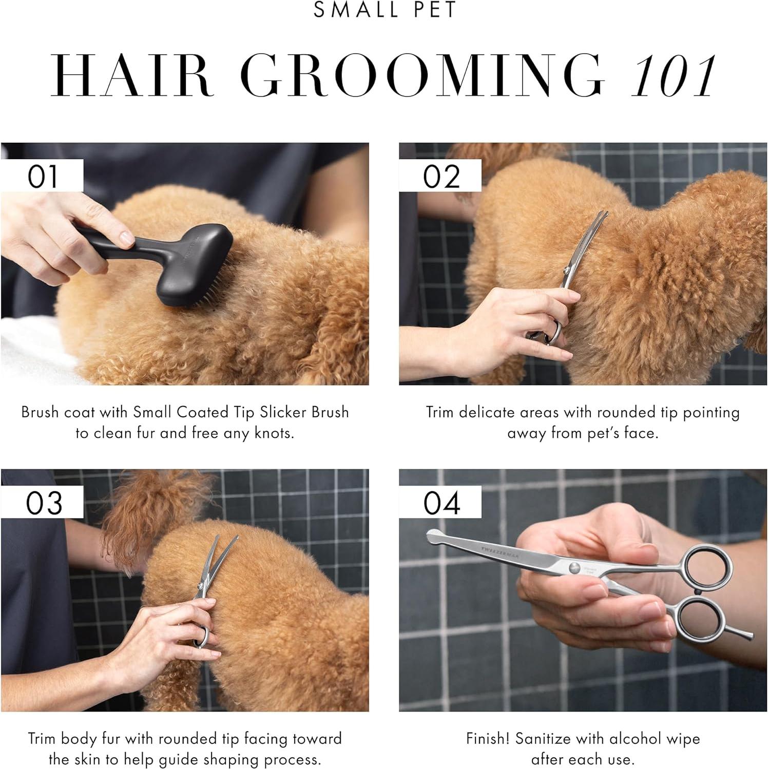 Tijeras de Aseo para Mascotas Tweezerman 18 cm Curvadas