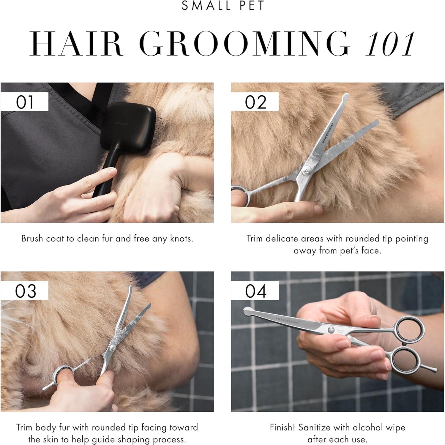 Tijeras de Aseo para Mascotas Tweezerman 18 cm Curvadas