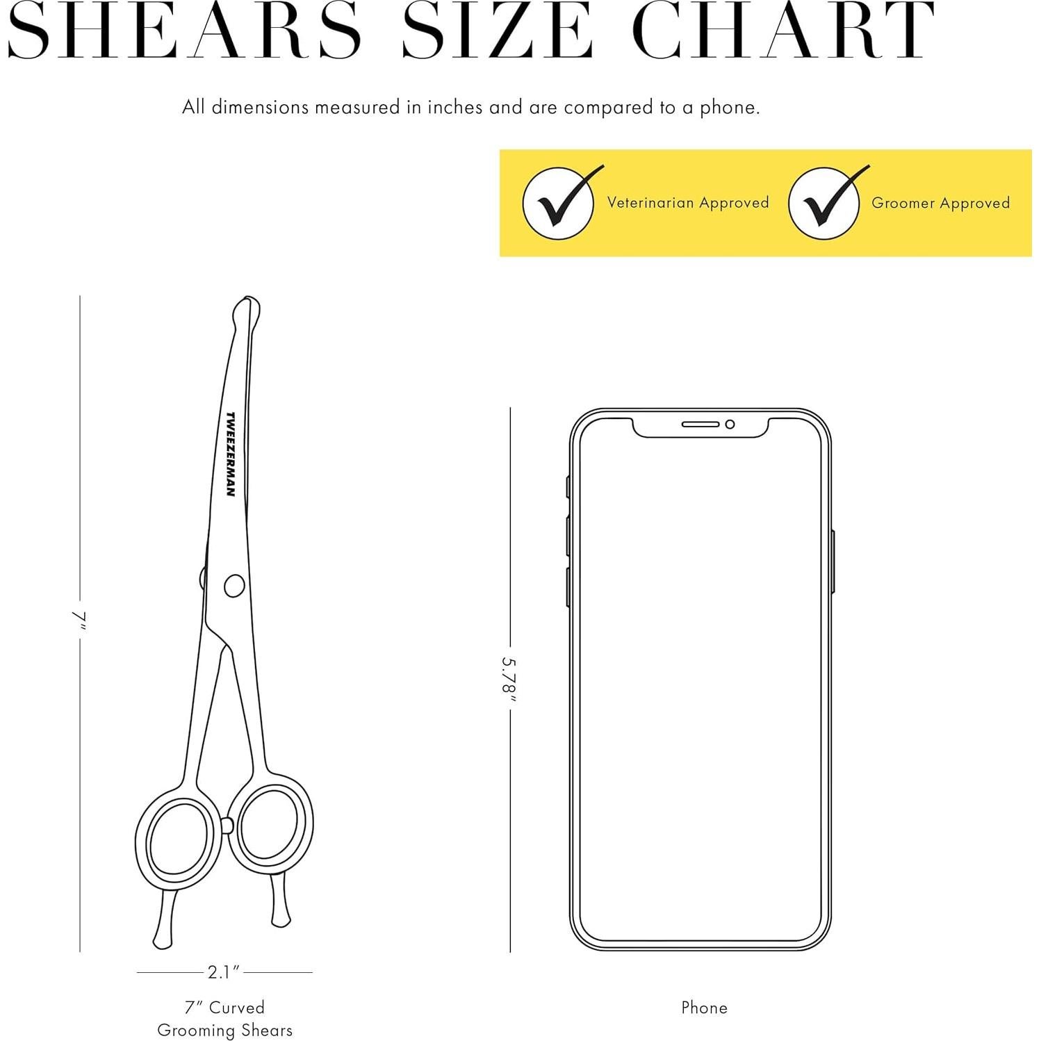 Tijeras de Aseo para Mascotas Tweezerman 18 cm Curvadas