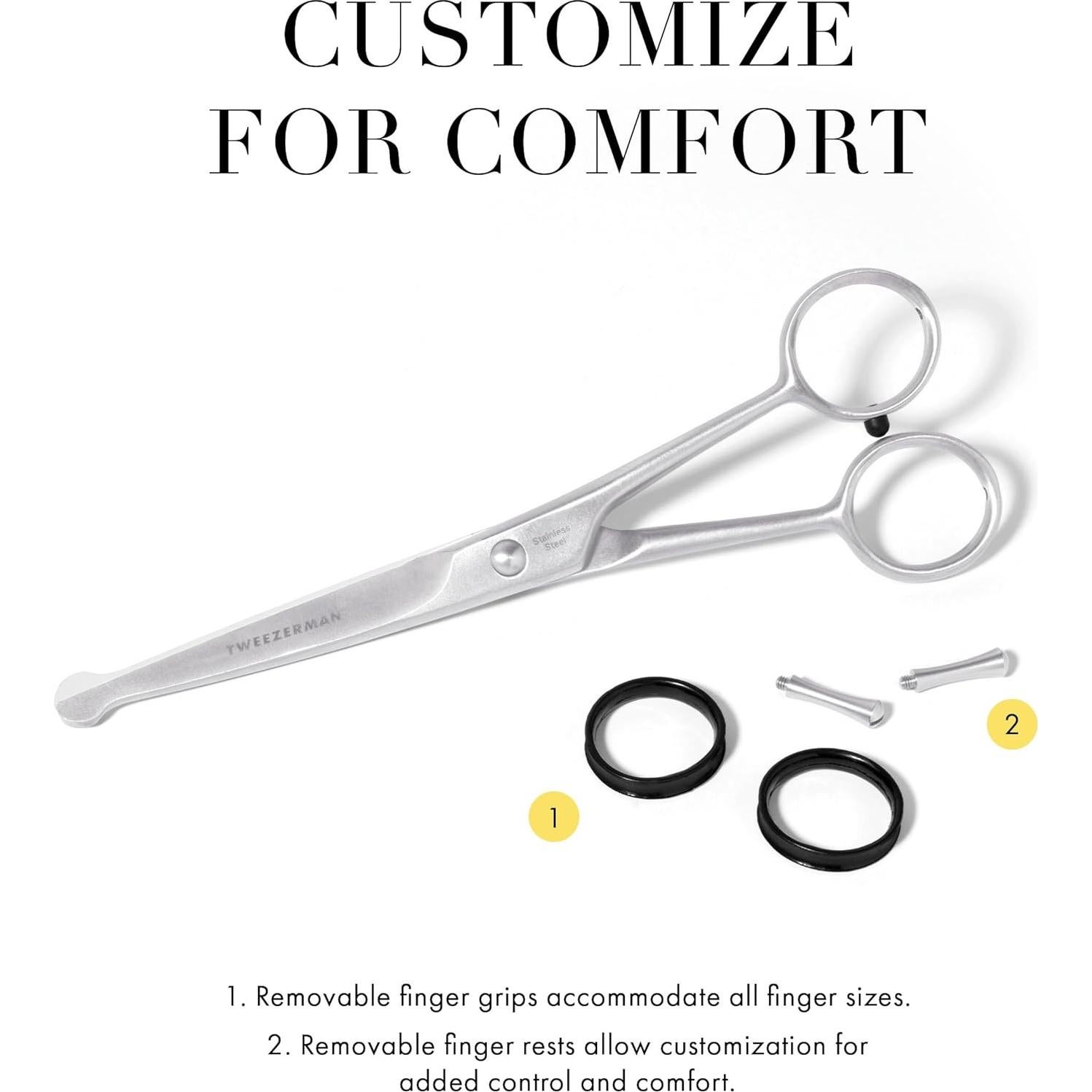 Tijeras de Aseo para Mascotas Tweezerman 18 cm Curvadas