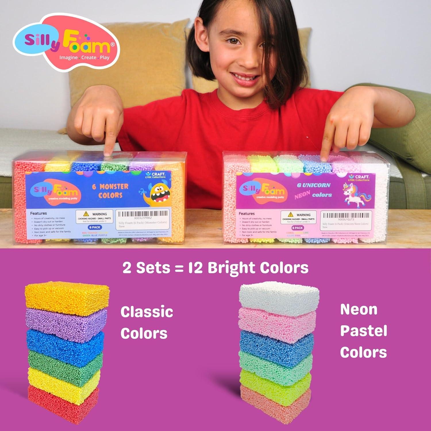 Silly Foam LYRK 6 Colores Primarios para Niños Creativos